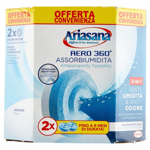 ARIASANA Aero Tab Inodore bipack 2 x 450 g