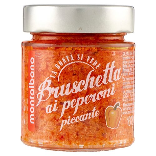 montalbano Bruschetta ai peperoni piccante 130 g