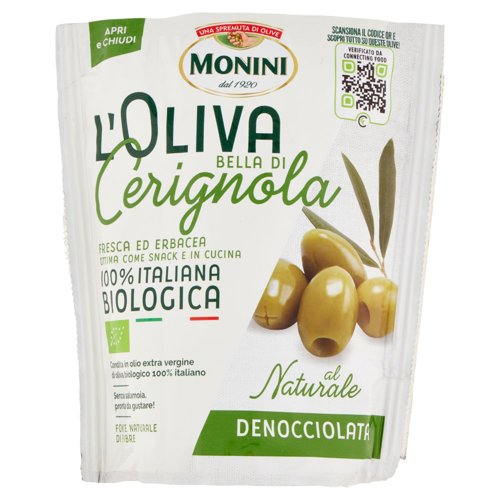 Monini l'Oliva Bella di Cerignola al Naturale Denocciolata 150 g