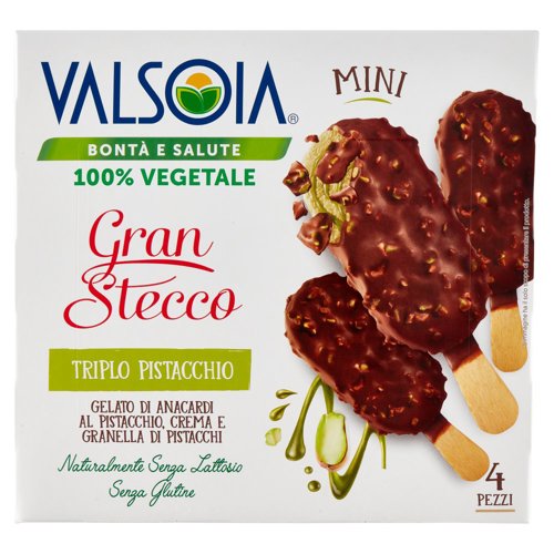 Valsoia Bontà e Salute gelato Gran stecco pistacchio 4 x 50 g