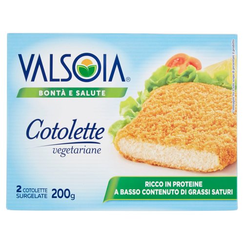 Valsoia Bontà e Salute Cotolette vegetariane 2 Cotolette Surgelate 200 g