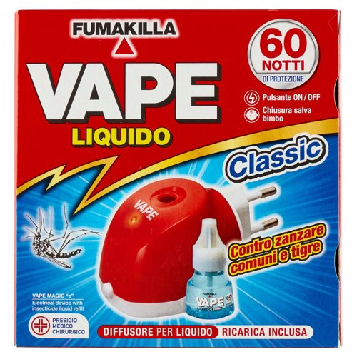 VAPE Elettroemanatore Liquido Classic + Ricarica 36 ml