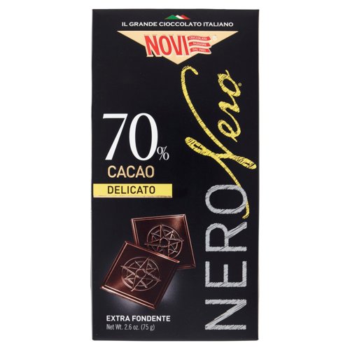 Novi NeroNero 70% Cacao Delicato Extra Fondente 75 g