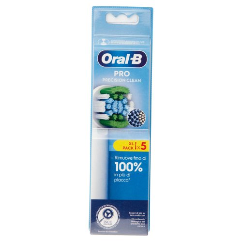 Oral-B Testine di Ricambio Pro Precision Clean per Spazzolino Elettrico Denti Ricaricabile 5 pz