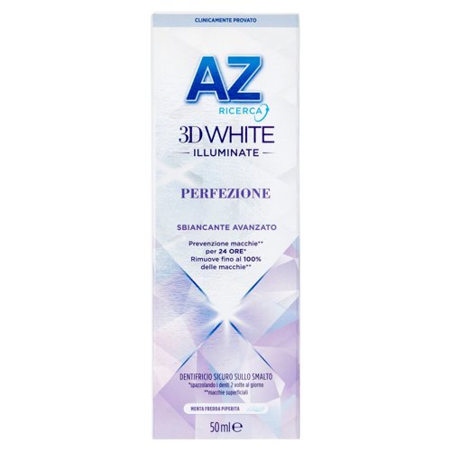 AZ Ricerca Dentifricio 3D White Illuminate Perfezione Sbiancante Avanzato 50 ml