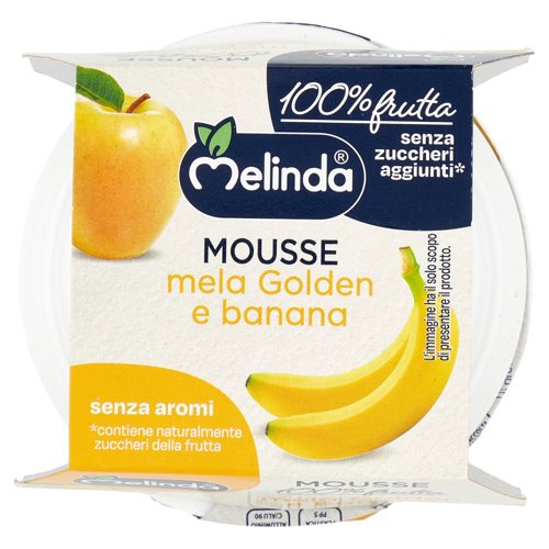 Melinda Mousse mela Golden e banana 2 x 100 g