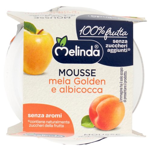 Melinda Mousse mela Golden e albicocca 2 x 100 g