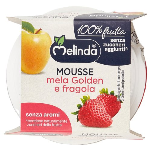 Melinda Mousse mela Golden e fragola 2 x 100 g