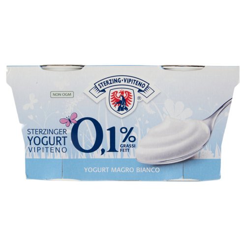 Sterzing Vipiteno 0,1% Grassi Yogurt Magro Bianco 2 x 125 g