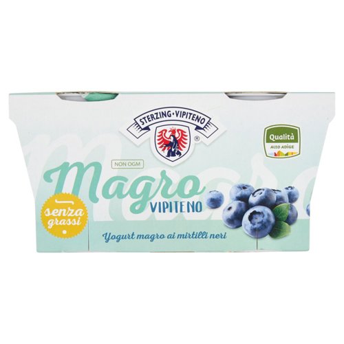 Sterzing Vipiteno Magro Vipiteno Yogurt magro ai mirtilli neri 2 x 125 g