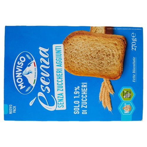 Monviso èsenza Senza Zuccheri Aggiunti Fette biscottate 270 g	