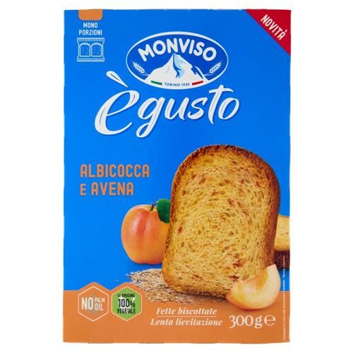 Monviso ègusto Fette Biscottate Albicocca e Avena 300 g	