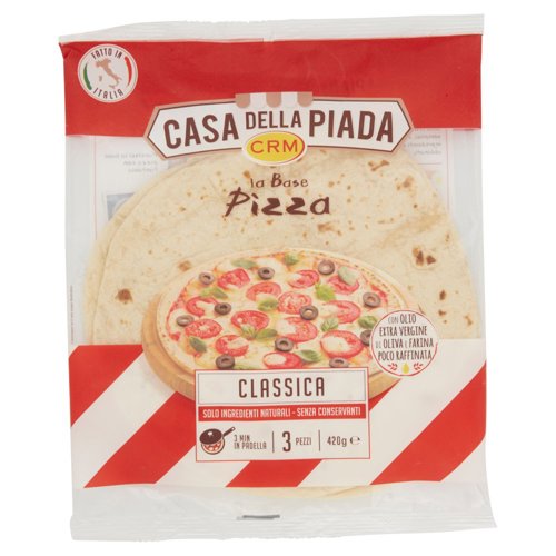 Casa della Piada la Base Pizza Classica 3 Pezzi 420 g