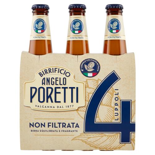 Birrificio Angelo Poretti Non Filtrata 4 Luppoli 3 x 33 cl