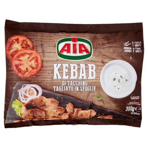 Aia Kebab di Tacchino Tagliato in Sfoglie surgelato 300 g