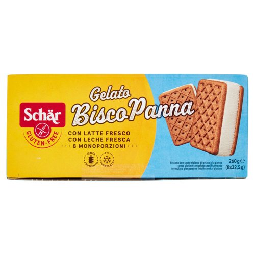 Schär Gelato Bisco Panna 8 x 32,5 g