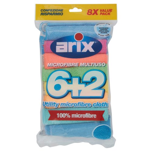 arix Microfibre Multiuso 6+2 8 pz