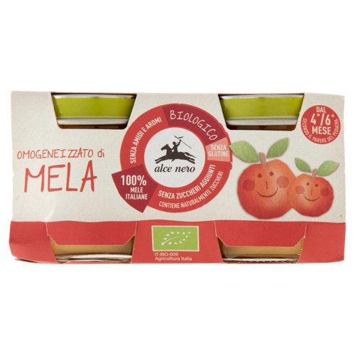 alce nero Omogeneizzato di Mela 2 x 80 g