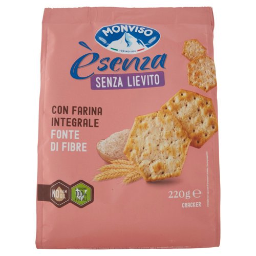 Monviso èsenza Senza Lievito con Farina Integrale Cracker 220 g	