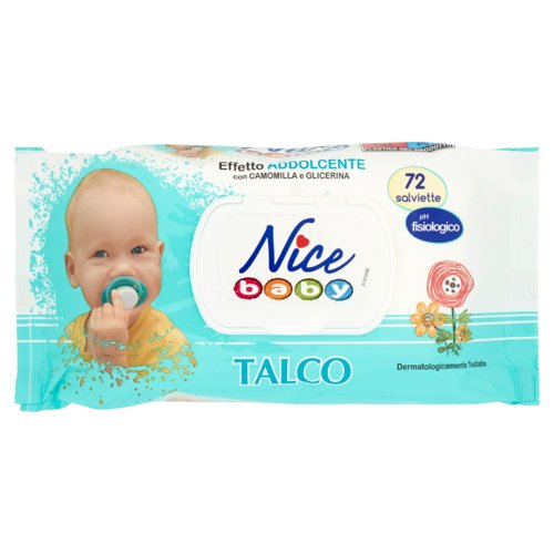 Nice baby Salviette Talco 72 pz