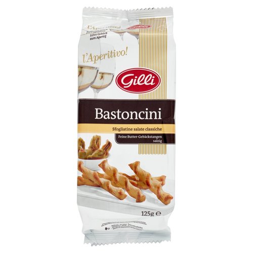 Gilli l'Aperitivo! Bastoncini Sfogliatine salate classiche 125 g