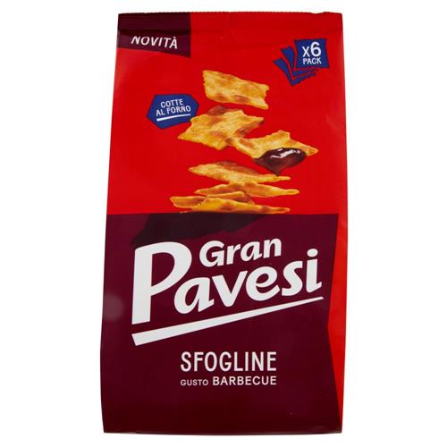 Gran Pavesi  Sfogline Gusto Barbecue Snack Cotte al Forno 6 Pacchetti 180g