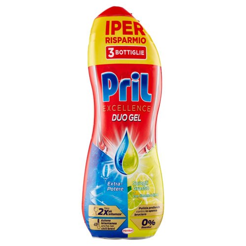 PRIL Excellence Duo Gel Limone 3x600ml