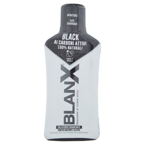Blanx Black ai Carboni Attivi 100% Naturali Collutorio Sbiancante 500 ml
