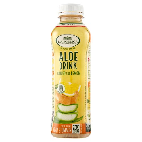 L'Angelica Health Drink Aloe Drink Zenzero e Limone 500 ml