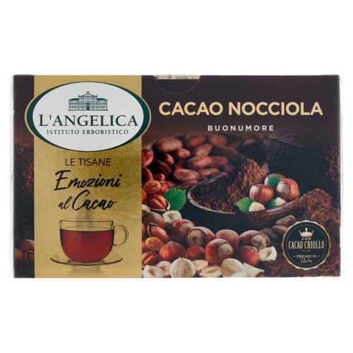 L'Angelica Le Tisane Emozioni al Cacao Cacao Nocciola Buonumore 15 Filtri 26,25 g