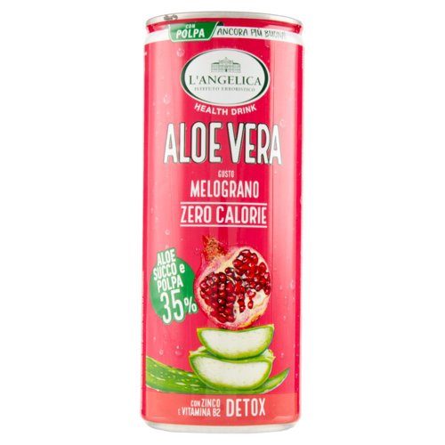 L'Angelica Health Drink Aloe Vera Gusto Melograno Zero Calorie Detox 240 ml