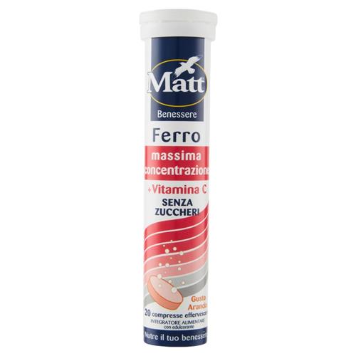 Matt Benessere Ferro + Vitamina C 20 compresse effervescenti 80 g