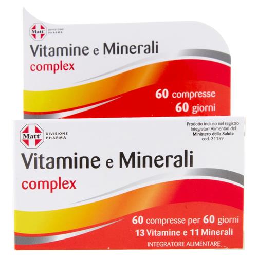 Matt Divisione Pharma Vitamine e Minerali complex 60 compresse 79,8 g