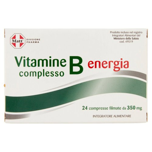 Matt Divisione Pharma Vitamine complesso B energia compresse filmate 24 x 350 mg