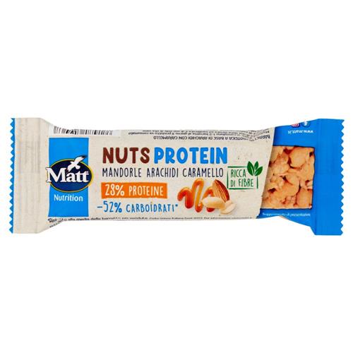 Matt Nutrition Nuts Protein Mandorle Arachidi Caramello 38 g