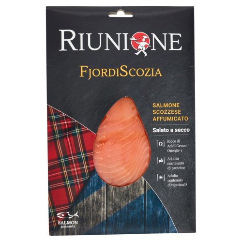 Riunione FjordiScozia Salmone Scozzese Affumicato 100 g