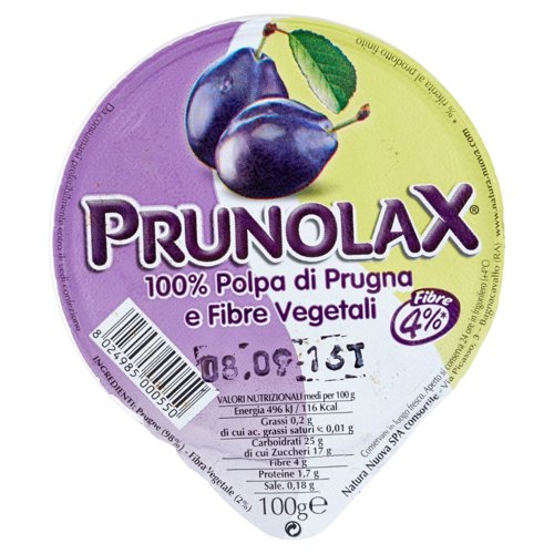 Prunolax 100% Polpa di Prugna e Fibre Vegetali 100 g