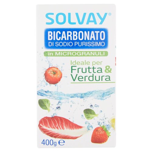 Solvay Bicarbonato di Sodio Purissimo in Microgranuli 400 g