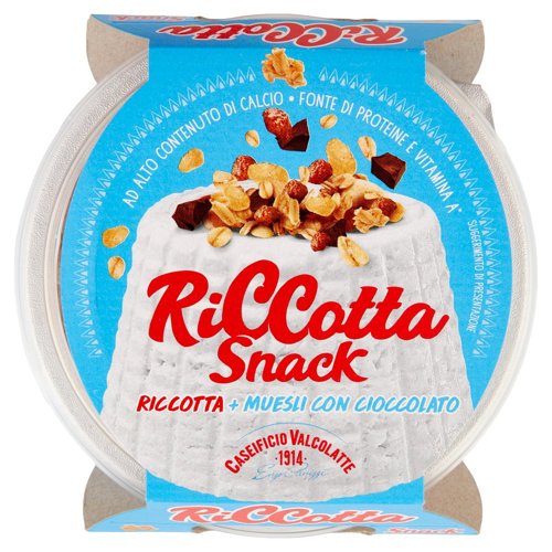 Caseificio Valcolatte Riccotta Snack Riccotta + Muesli con Cioccolato 113 g