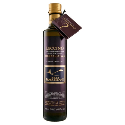 Terre Francescane Leccino Olio Extra Vergine di Oliva Monocultivar 500 mL