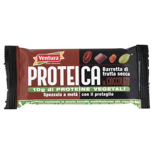 Ventura Proteica Barretta di frutta secca al Cioccolato 50 g