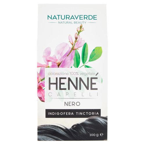 Naturaverde Natural Beauty Henné Capelli Nero colorazione 100% vegetale 100 g