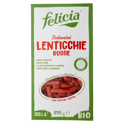 felicia Sedanini Lenticchie Rosse Bio 250 g