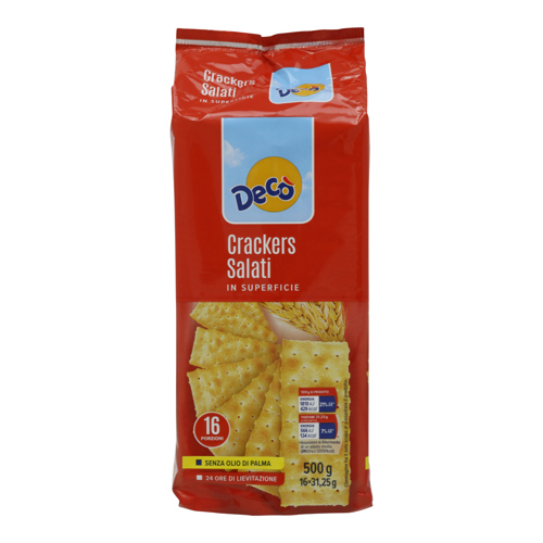 Decò crackers salata in superficie