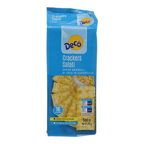 Decò crackers biologici con olio extra vergine di oliva 10%