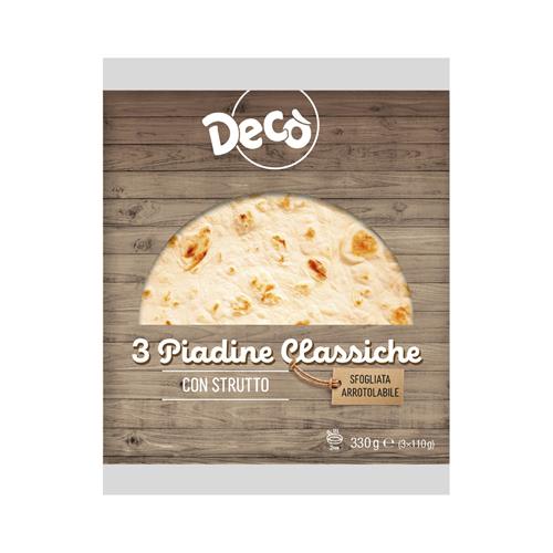 Decò piadina sfogliata classica 330 gr 3 pz