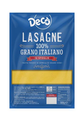 Decò LASAGNA FRESCHISSIMA DI SEMOLA DI GRANO