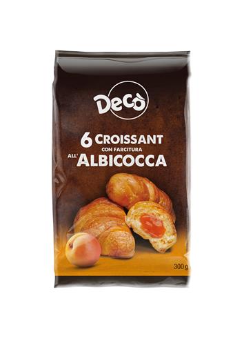 Croissant farcito all'albicocca. PRODOTTO DA FORNO A LIEVITAZIONE NATURALE CON FARCITURA ALL'ALBICOCCA 25%