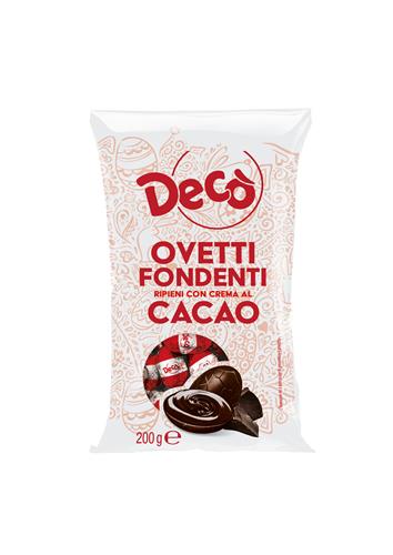 DECO' OVETTI FONDENTI RIPIENI CREMA CACAO 200g