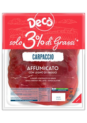 Decò Carpaccio affumicato affettato